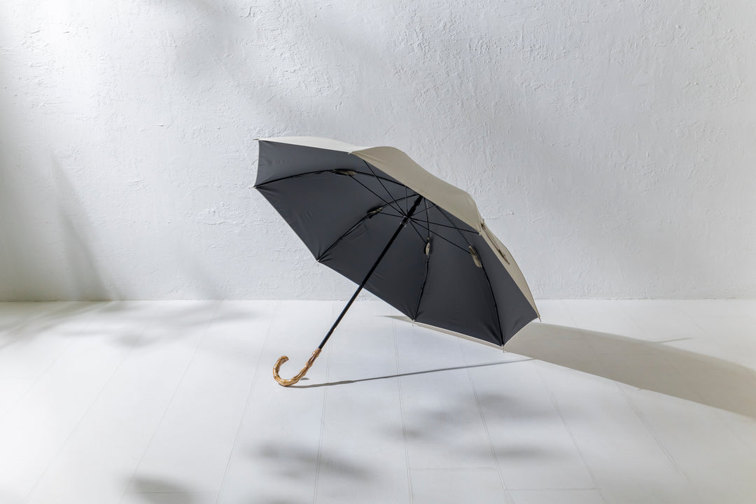 ラディクール日傘　晴雨兼用　長傘　ベージュ